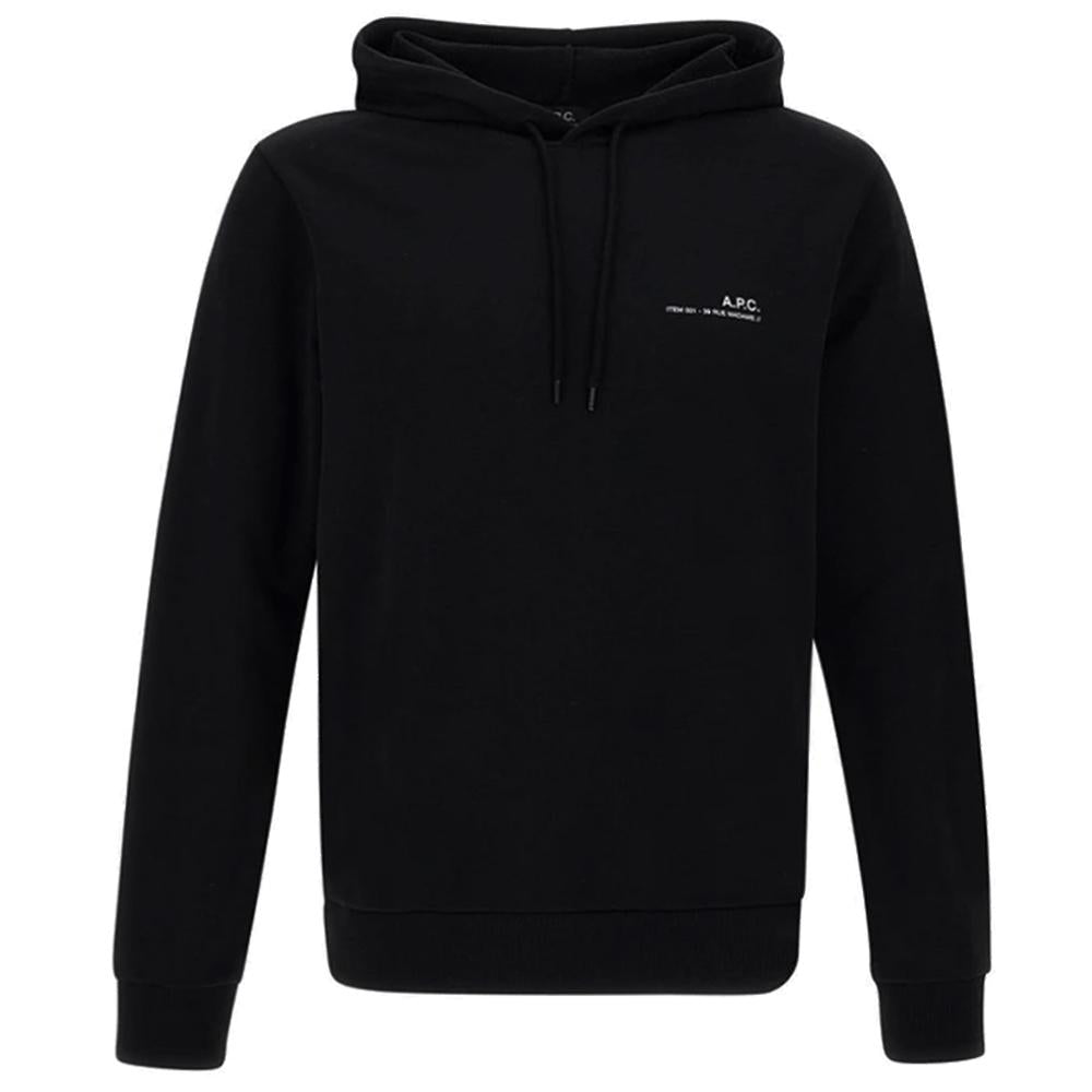A.P.C. Black Logo Print Hoodie Men’s