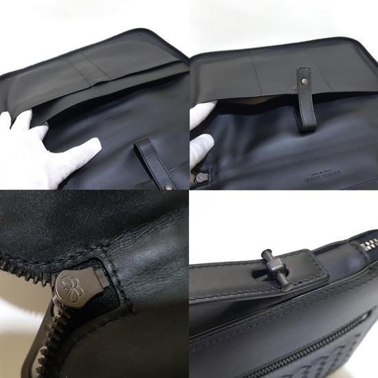 Bottega Veneta Leather Briefcase Crossbody Bag 536287 V4651 1000