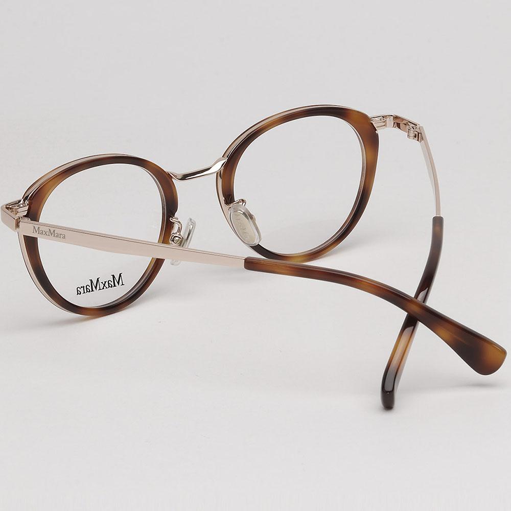 Max Mara Soltex Round Eyeglasses Asian Fit Unisex Accessories MM5167 D 052