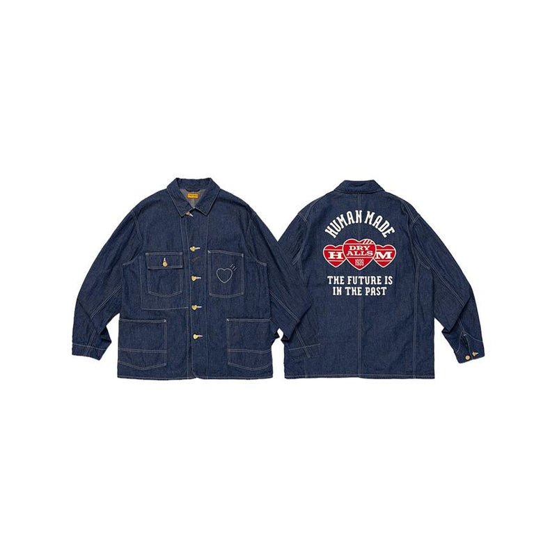 Humanmade Men’s Indigo Denim Coverall Jacket HM30 JK003