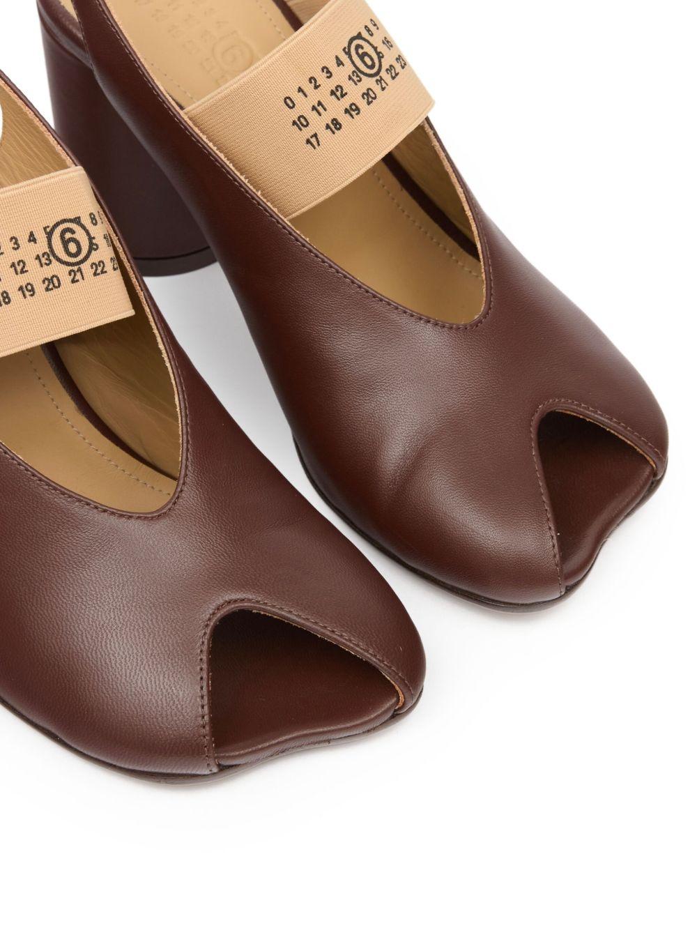 Maison Margiela Brown Leather Strappy Sandals