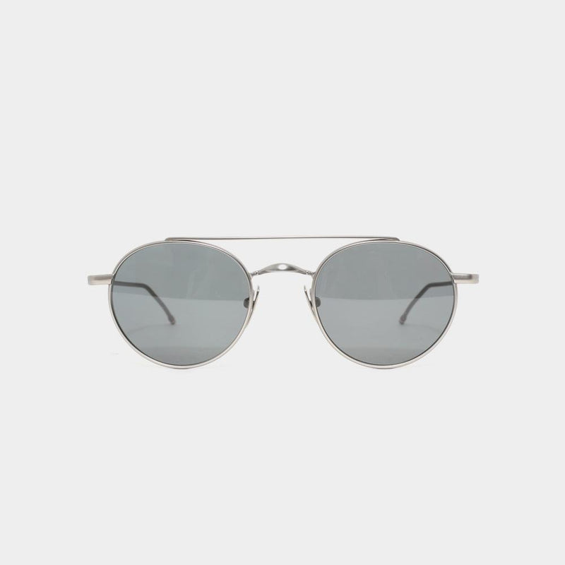 THOM BROWNE Double Bridge Metal Frame Unisex Sunglasses Gray