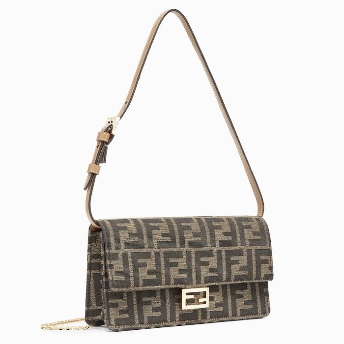 FENDI Baguette Chain Wallet Shoulder Bag 8M0498A98PF0A6E B