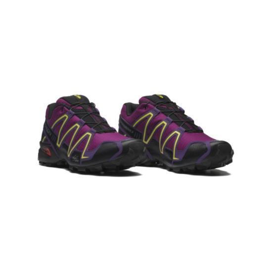 SALOMON Black Mesh Trail Running Sneakers