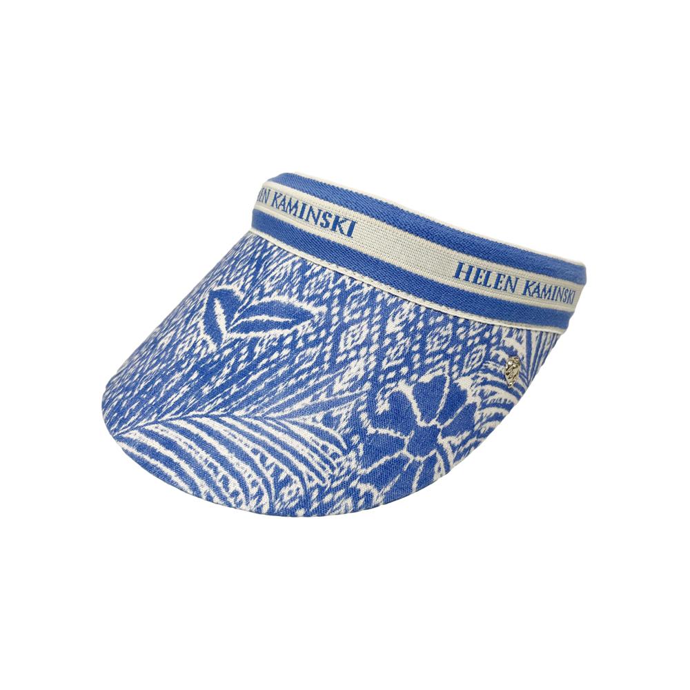 HELEN KAMINSKI Raffia Brooke Visor Hat Lapis Blue HAT52399 BROOKE LAPIS