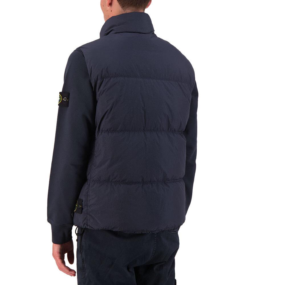 STONE ISLAND Crinkle Reps Padded Vest Men Navy G100003