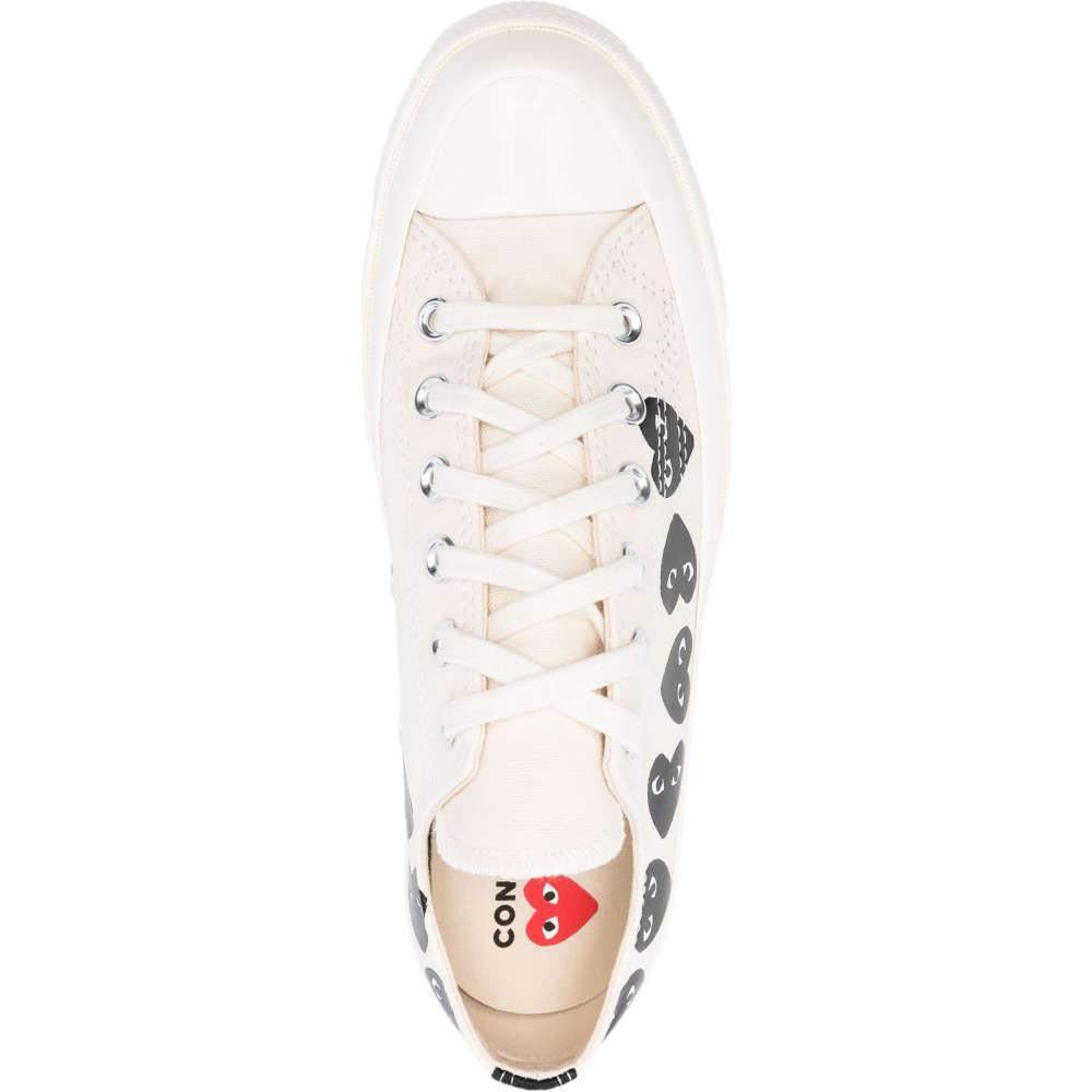 Comme des Garcons Multi Heart White Low-Top Sneakers P1 K126 W