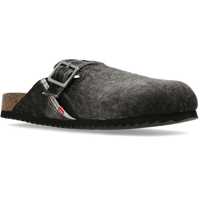 DIESEL Denim Clog Sandals Black Women’s