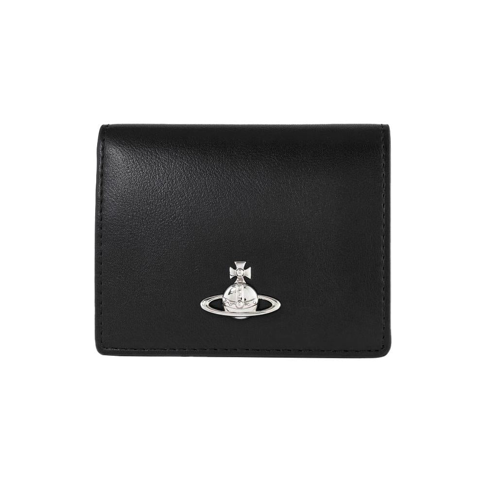 Vivienne Westwood ORB Logo Smooth Leather Black Bifold Wall 51150030W S0026 N401