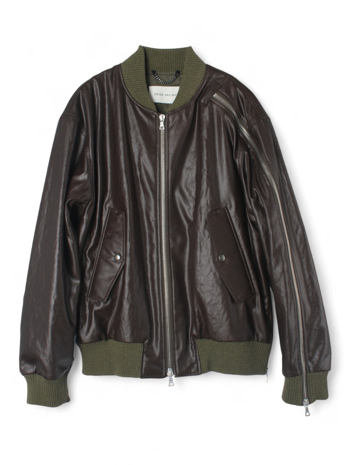 Dries Van Noten Khaki Vilmory Bomber Jacket 251 020515 1502 606