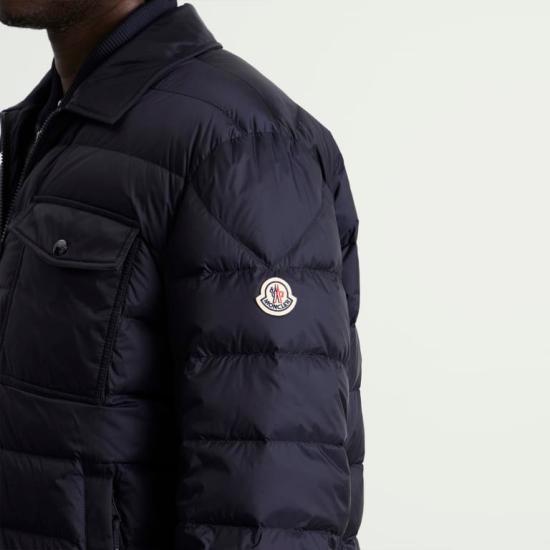 Moncler Navy Short Down Puffer Jacket for Women