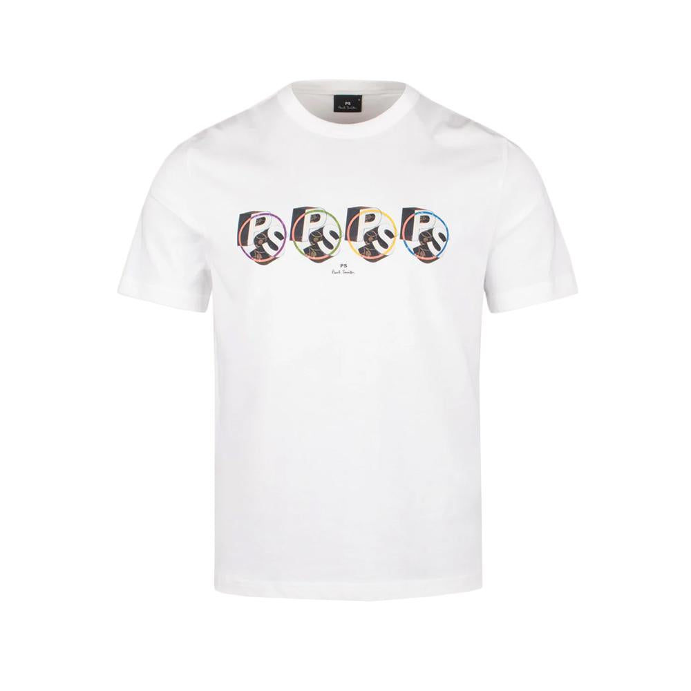 Paul Smith 3D Print White T-Shirt M2R 220X PP5120 02