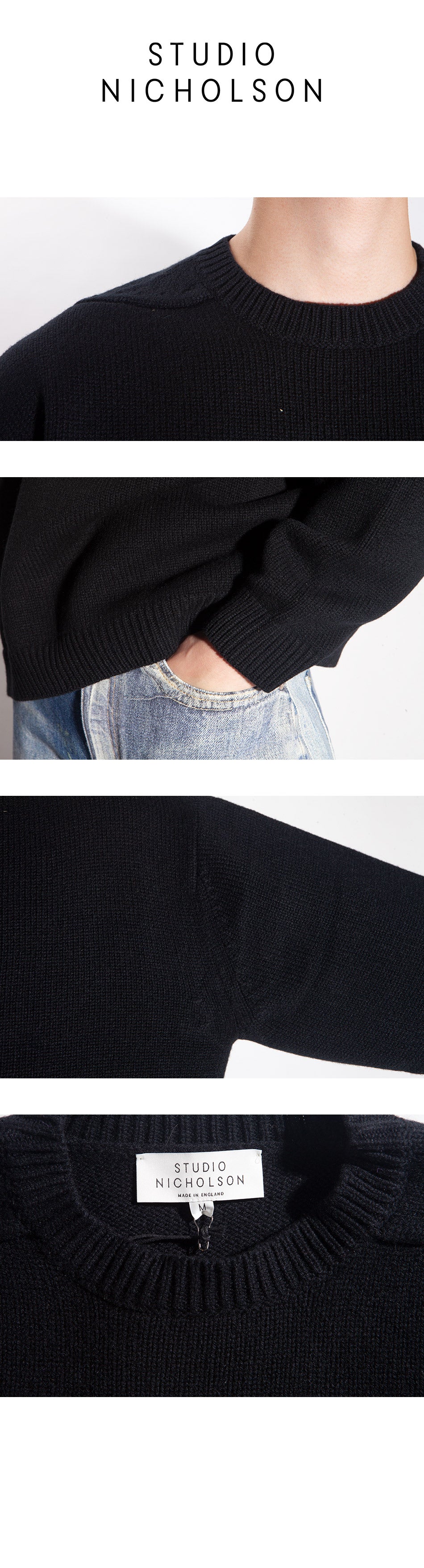 STUDIO NICHOLSON Hemil Men's Knit Crewneck Sweater HEMYL SNM377