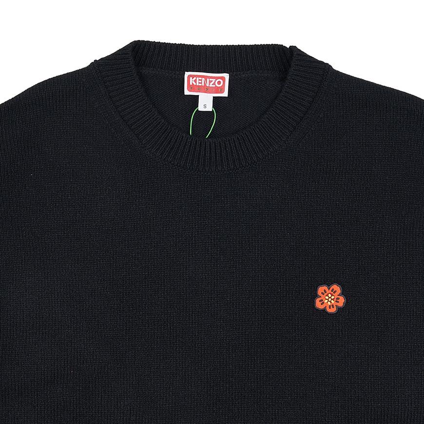 KENZO Men’s Boke Flower Wool Crewneck Sweater Black