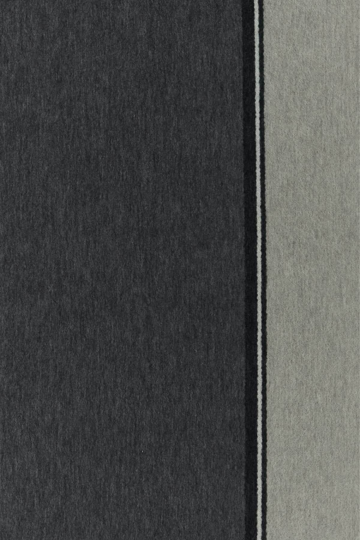 PRADA Wool Blanket Scarf Gray