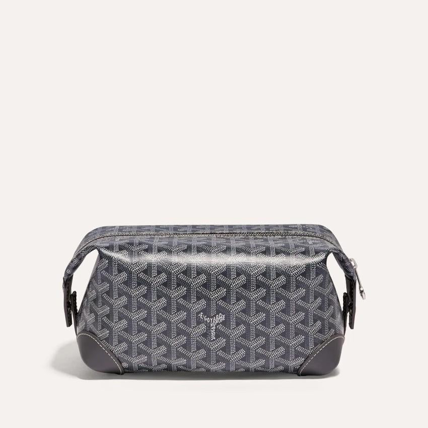 GOYARD Gray Canvas Unisex Bowling 25 Clutch BOWLIN 025TY51
