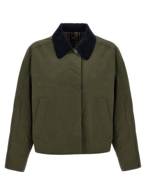 A.P.C. Becca Jacket Women’s Black Cotton Blend Zip-Up Jacket