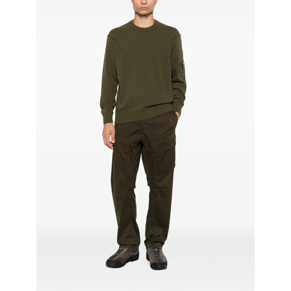 CP Company Stretch Satin Men's Cargo Pants Green