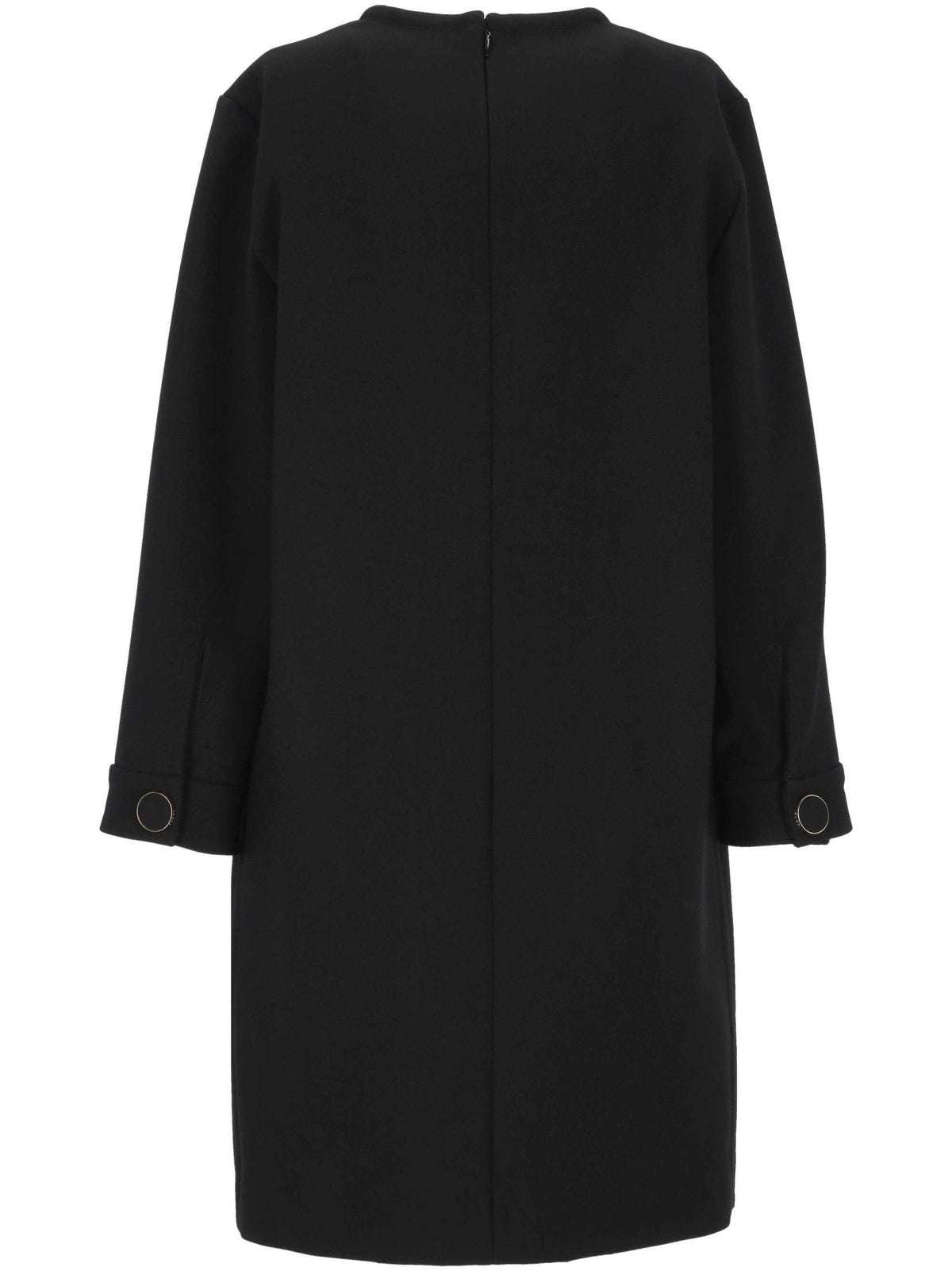 GUCCI Black Long Sleeve Wool Coat