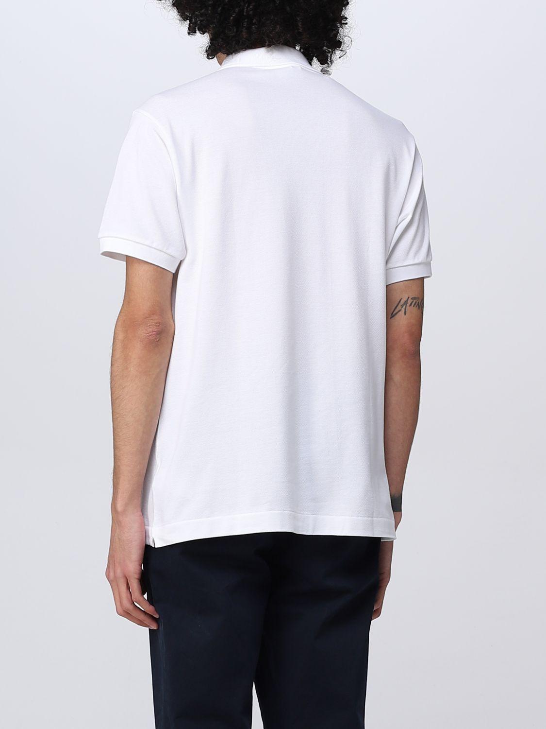 Lacoste White Classic Fit Short Sleeve Polo Shirt