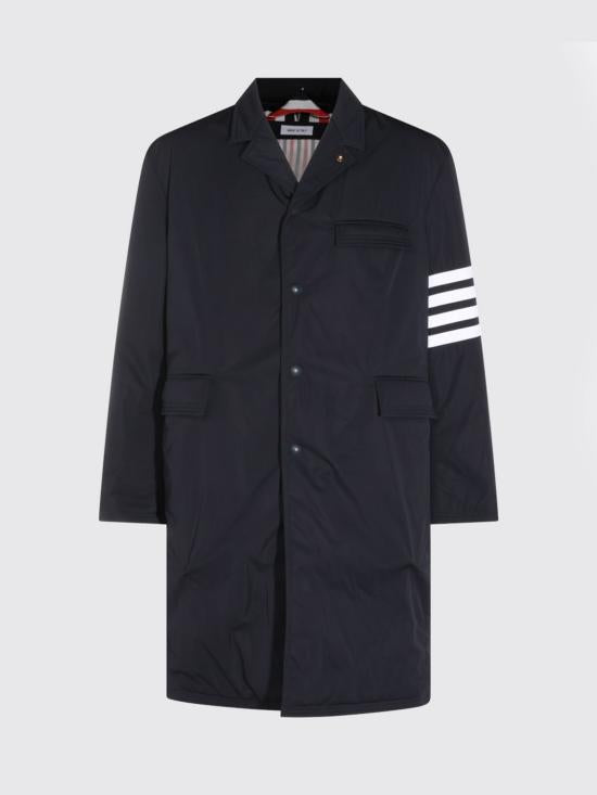 THOM BROWNE Navy Down Puffer Jacket for Women