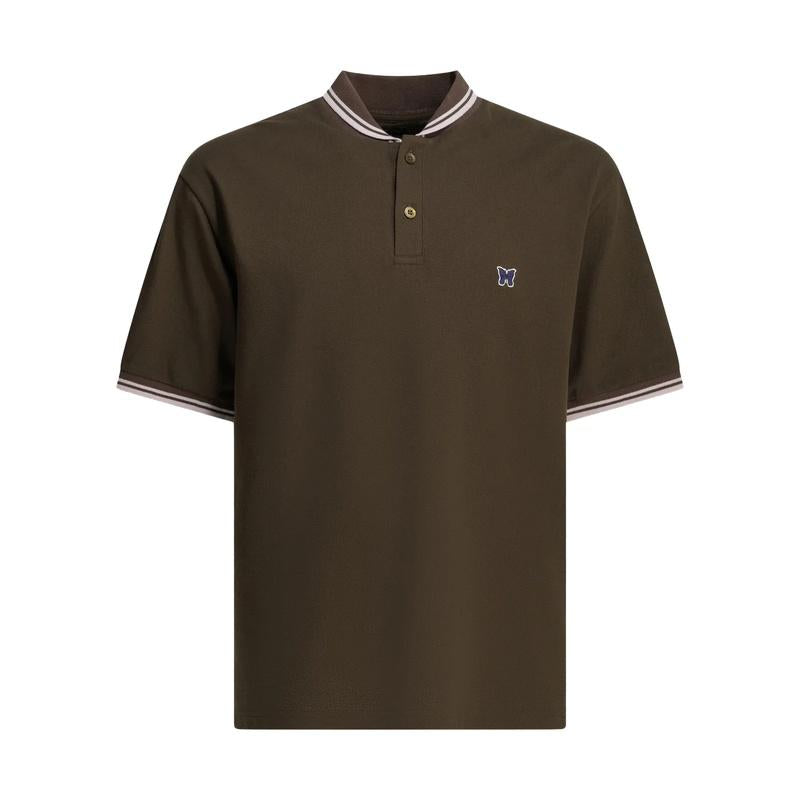 NEEDLES Men's Shawl Collar Polo Shirt