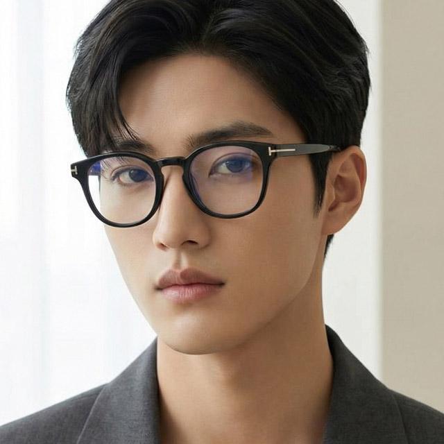TOM FORD Blue Light Blocking Acetate Eyeglasses Asian Fit Unisex TF6015KB 001