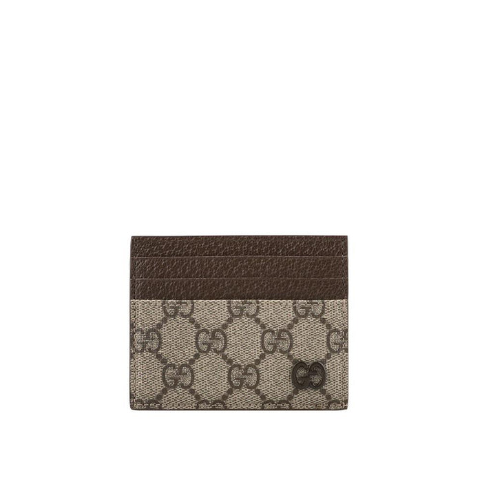 GUCCI Bicolor GG Beige Card Case Wallet 795230 FACQC 9773