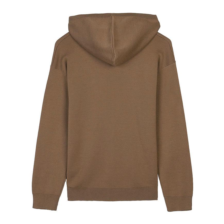 Max Mara Edy Wool Hooded Crewneck Knit Sweater