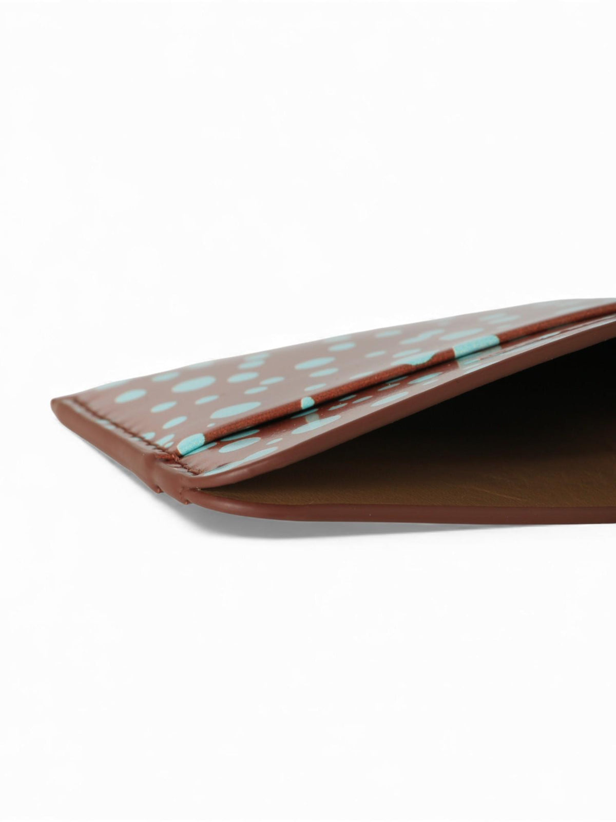 Dries Van Noten Printed Leather Card Case Brown 242 012108 558 703