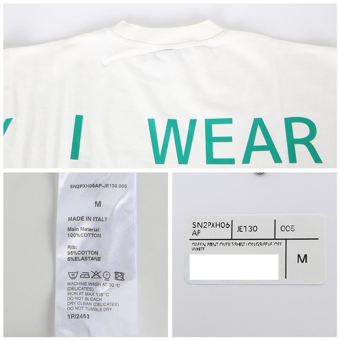 SUNNEI Green Graphic Print Oversized Long Sleeve T-Shirt SN2PXH06AP JE130 005