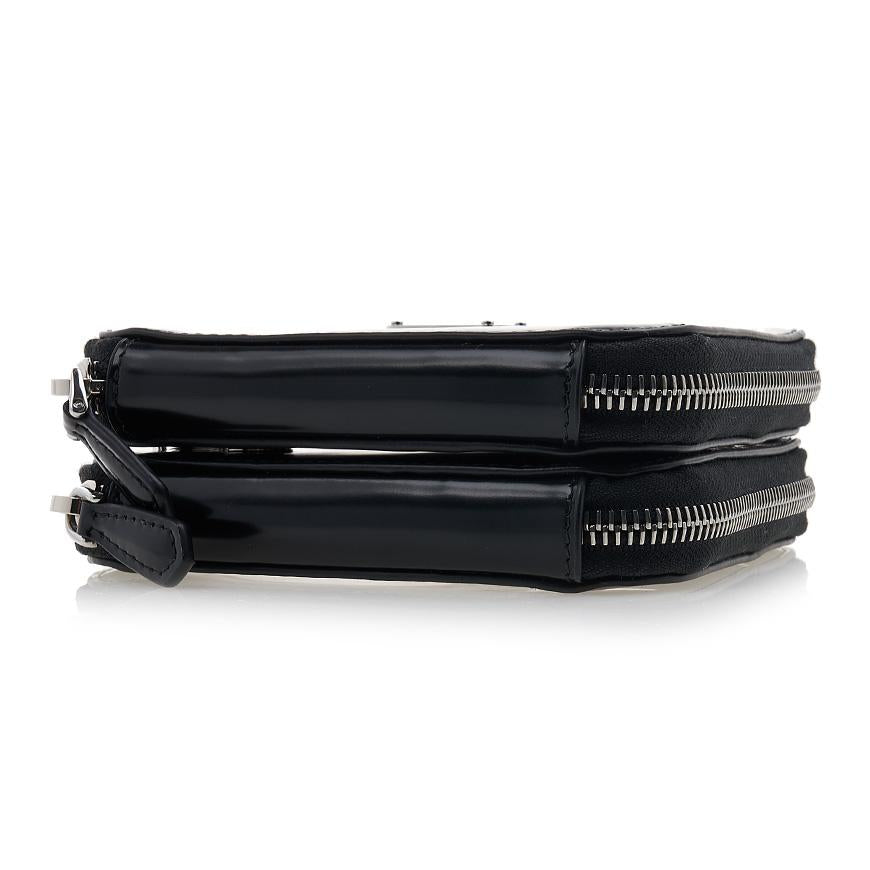 PRADA Women’s Brushed Leather Mini Pouch 1NR015 ZO6 F0002