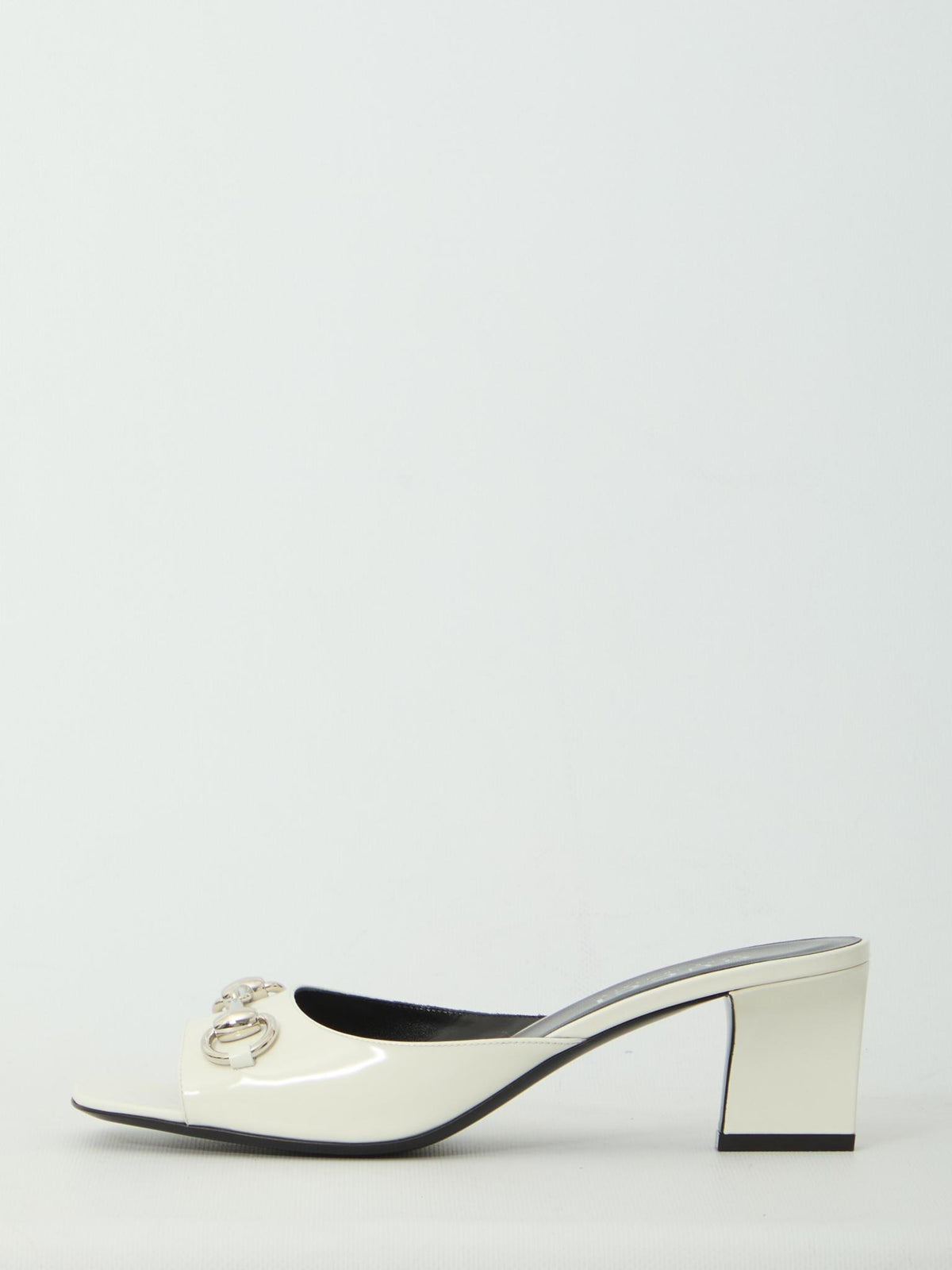 GUCCI Leather Strappy Sandals White Women's Sandals