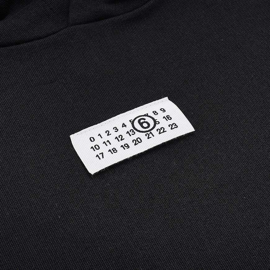 Maison Margiela Women’s Cotton Hooded Sweatshirt Black