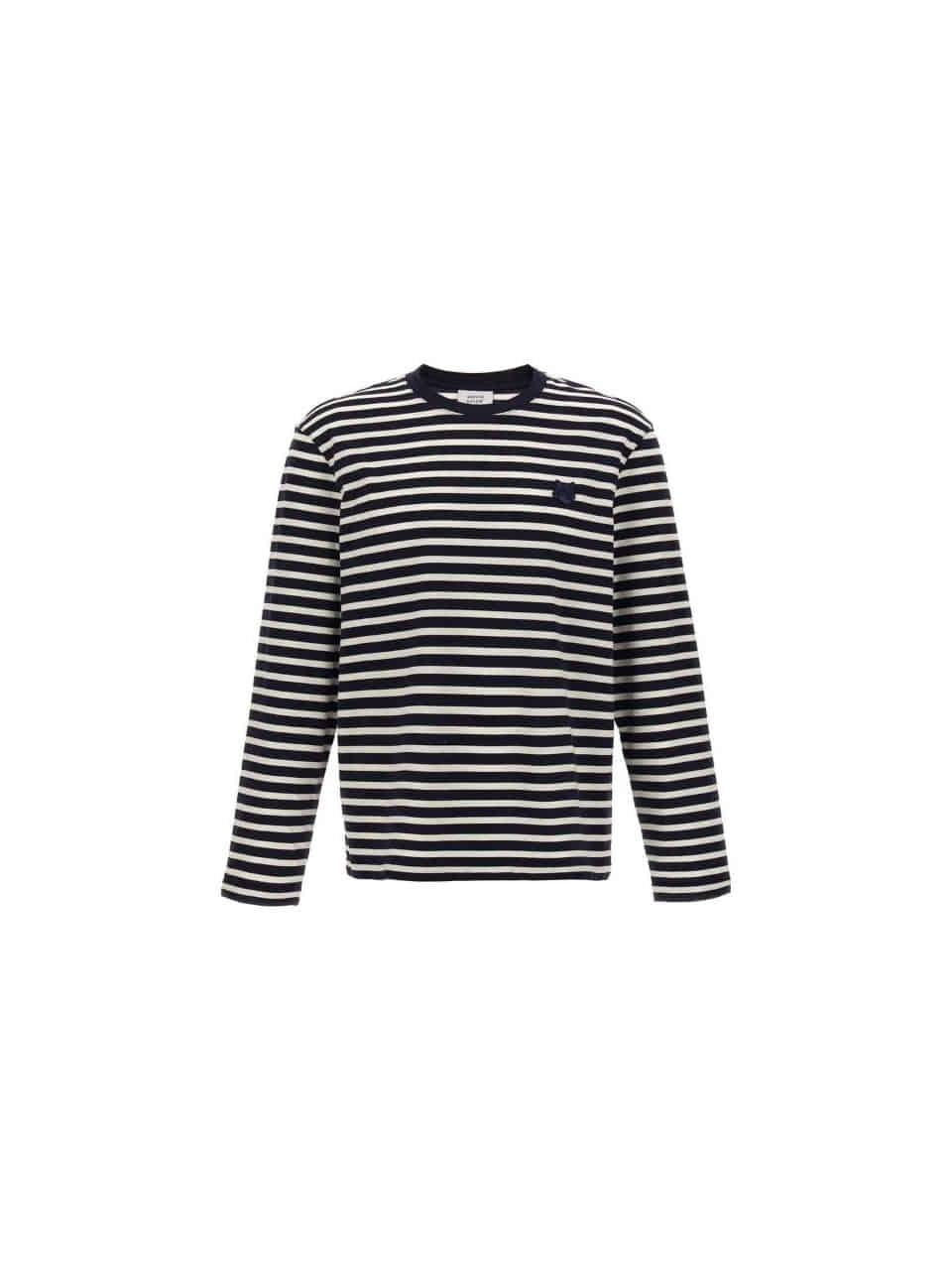Maison Kitsune Bold Fox Head Patch Marin T-Shirt NM00106 KJ0044 S481