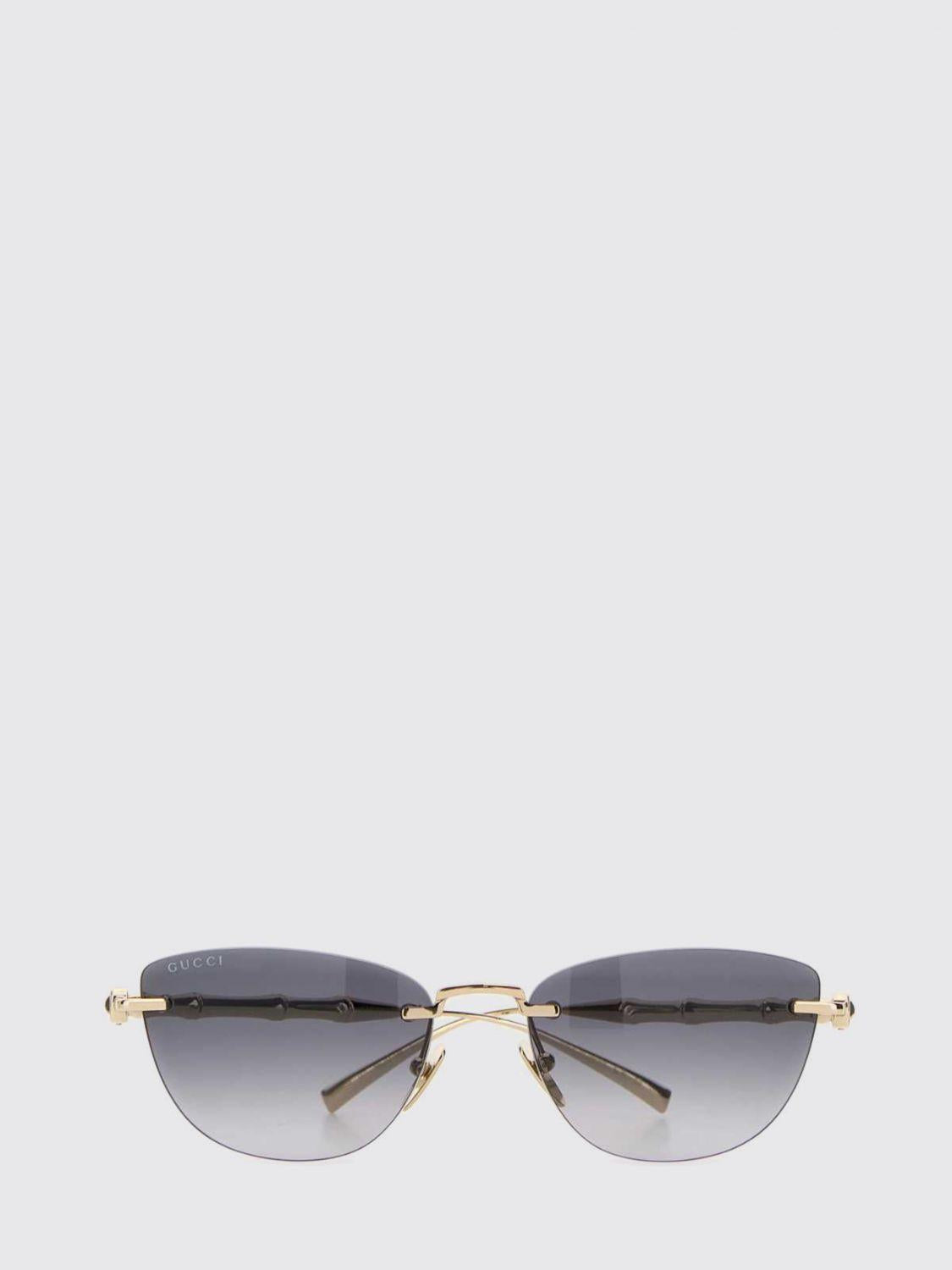 GUCCI Black Acetate Cat-Eye Sunglasses