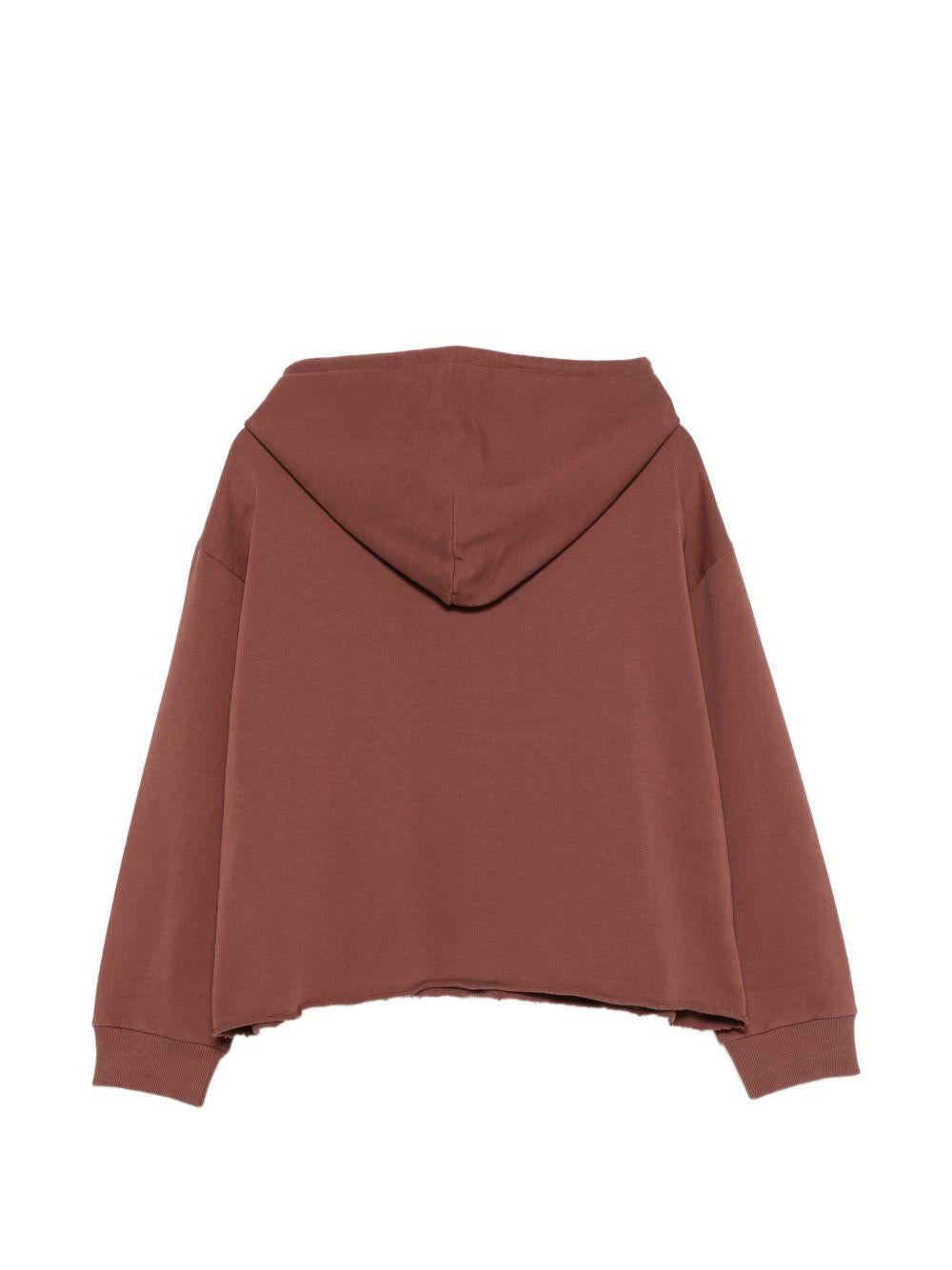 Maison Margiela Gray Cotton Pullover Hoodie for Women