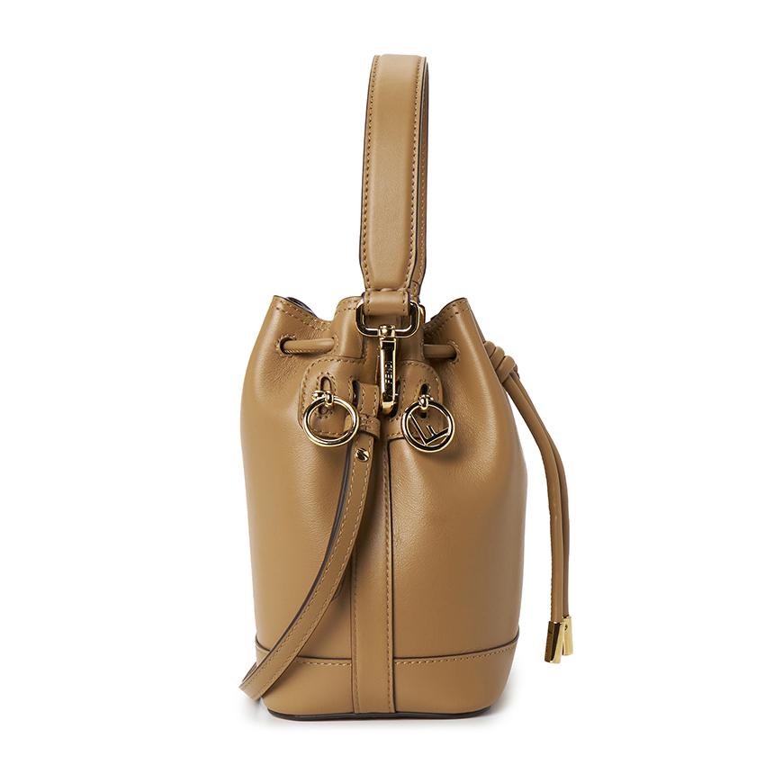 FENDI Mon Tresor Women’s Leather Bucket Shoulder Bag 8BS109 AYJ1 F19P8