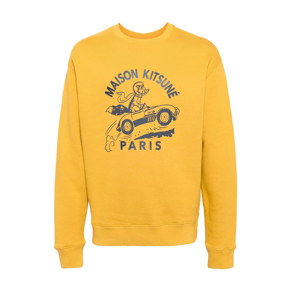 Maison Kitsune Racing Fox Logo Oversized Sweatshirt for Men MM00306 KM0307 P891
