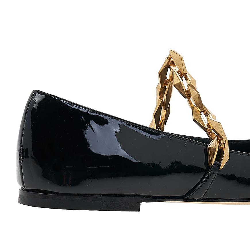 Jimmy Choo Diamond Tilda Flat Shoes for Women DIAMOND TILDA FLAT SOP BLACK