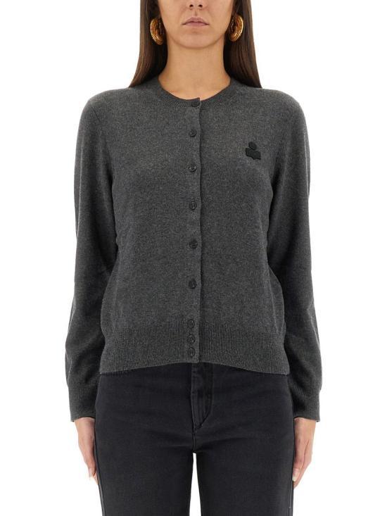 Isabel Marant MONA Wool Blend Cardigan Ivory CA0115 FA C1L17E 02AN