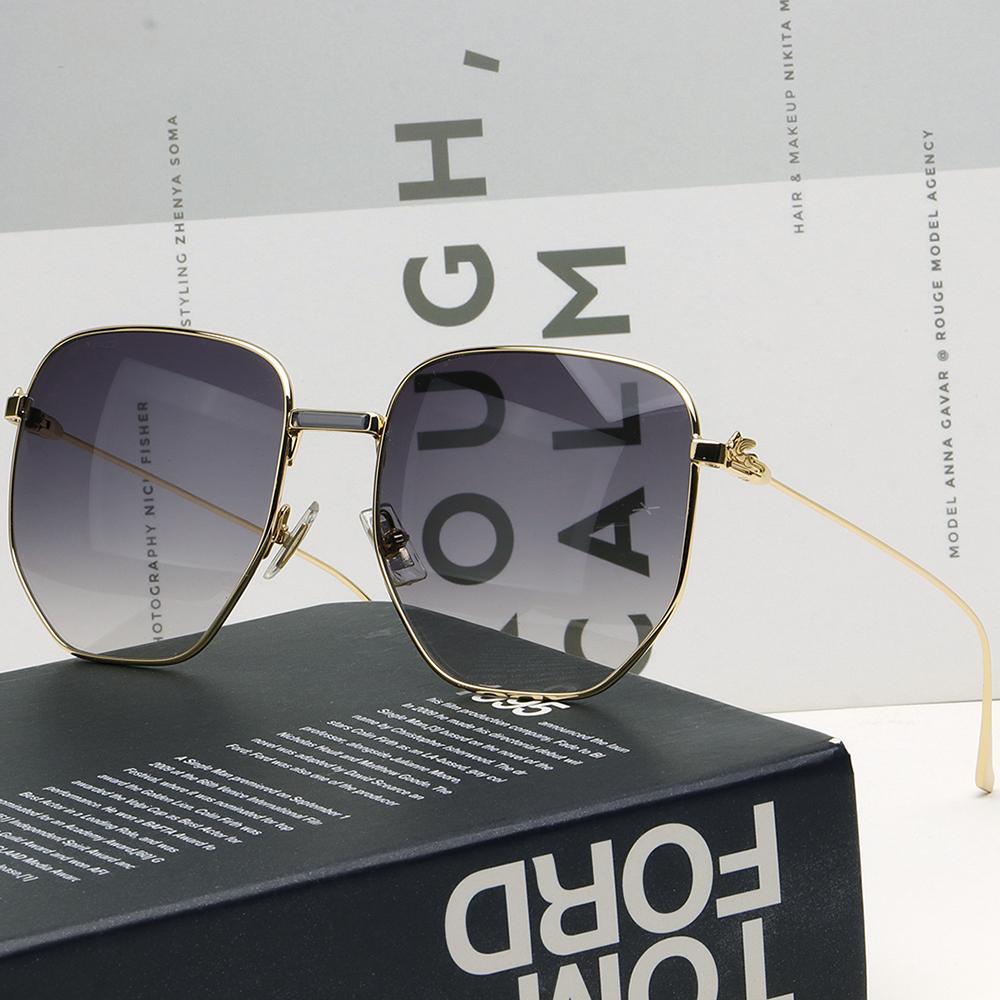 Etro Gold Frame Oversized Unisex Sunglasses