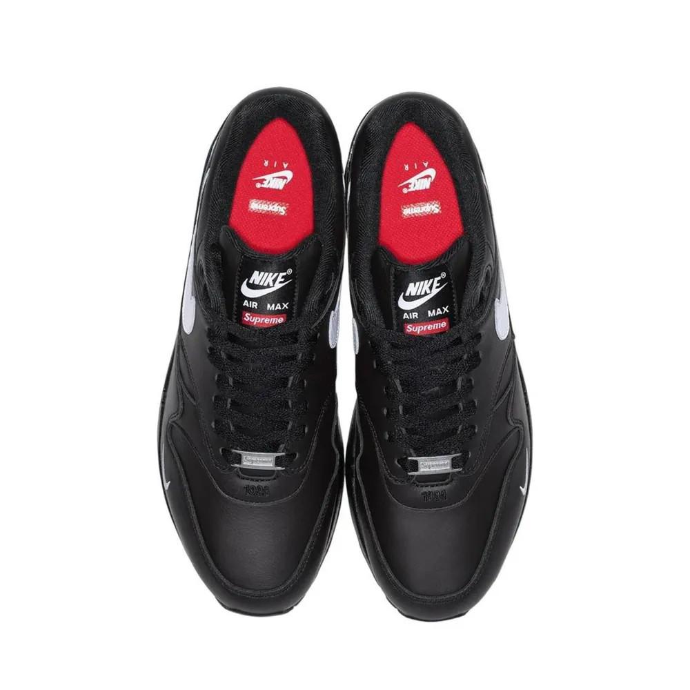 Nike Supreme x Air Max 1 87 Black White Low-Top Sneakers HF8813 001