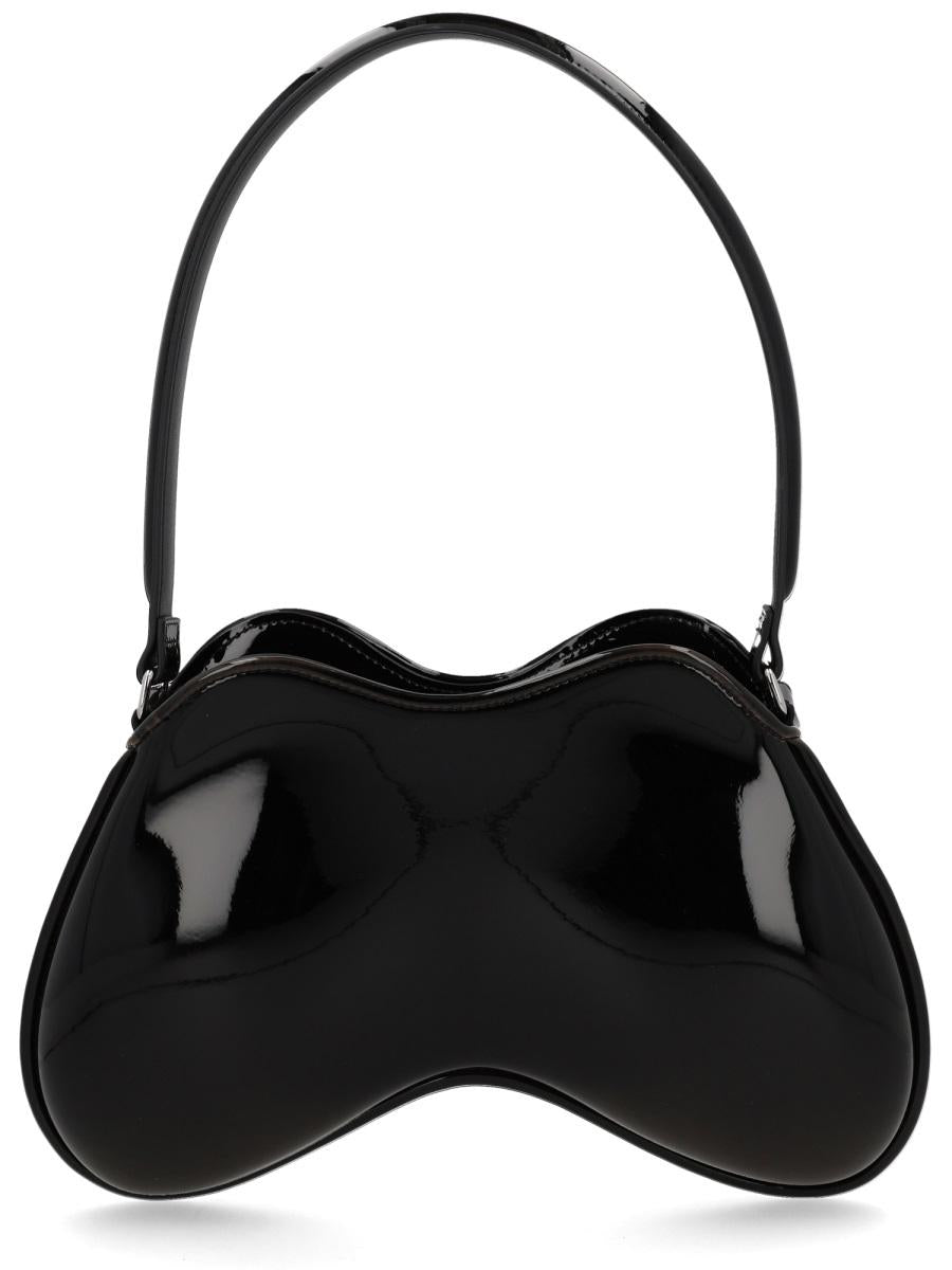 DIESEL Black Leather Shoulder Bag