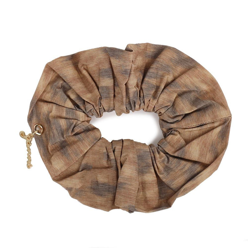 GANNI Logo Charm Scrunchie Hair Accessory