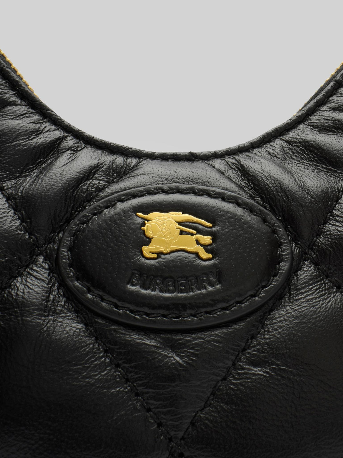 BURBERRY Black Leather Shoulder Bag