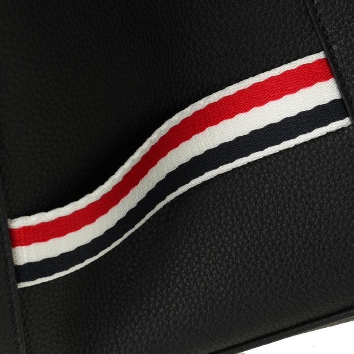 THOM BROWNE RWB Medium Tool Tote Bag Black Leather Tote