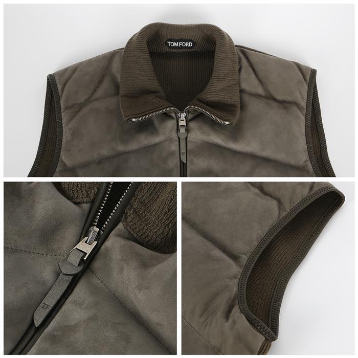 TOM FORD Suede Down Vest KIS001 YMW014S23 FG820