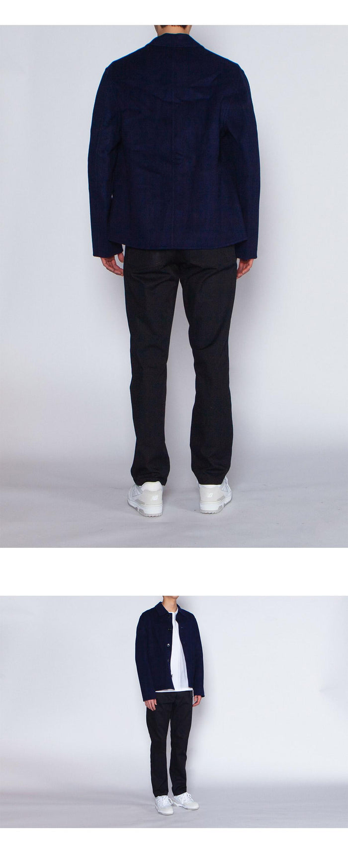 AMI Men's Double-Face Wool Cashmere Jacket HJK200 WV0022 430