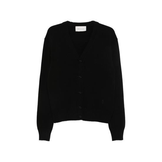 AMI Black Knit Cardigan for Men